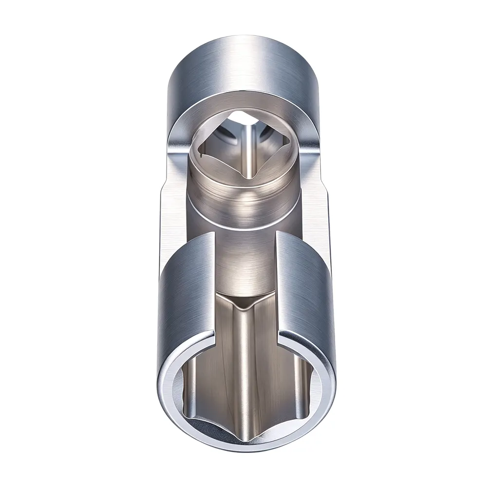 VT01949 Adapter für Diesel-Einspritzdüsen-Steckschlüssel mit versetztem Antriebsanschluss für den Zugang zu Einspritzdüsenanschlüssen in beengten Motorräumen.