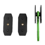 VT13409D Ratcheting brake caliper spreader tool with flat pressure plates and ergonomic handle for controlled brake piston retraction.
