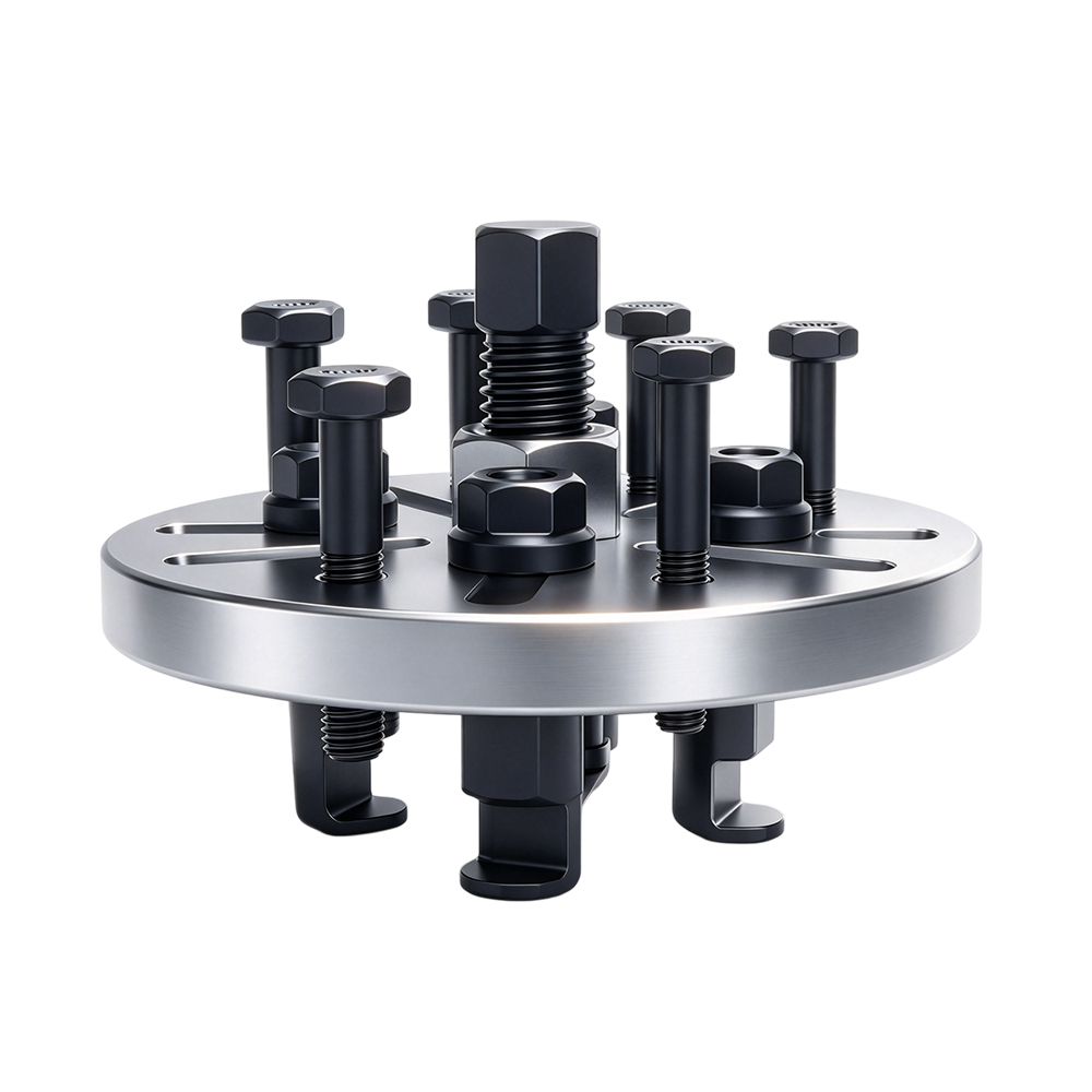 Universal 4/5/6-Spoke Toothed Pulley Puller 5 VT13526 Universal toothed belt pulley puller for removing compatible timing belt pulleys and toothed pulleys during engine service.