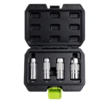 VT13771 Conjunto de 4 chaves magnéticas para velas de ignição com encaixe de 3/8 de polegada, para uma remoção e instalação seguras das velas de ignição.