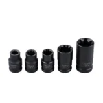 Juego de llaves de vaso para pinzas de freno VAG VT13972C de 5 piezas, con llaves de vaso especiales de 11,5 mm, 14 mm, 15 mm, 20 mm y 22 mm para modelos de VW, Audi y Porsche.