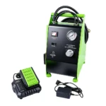 VT17465I 5L ABS brake fluid pressure bleeder with pressure regulator and analogue gauge for professional one-person brake fluid bleeding service.