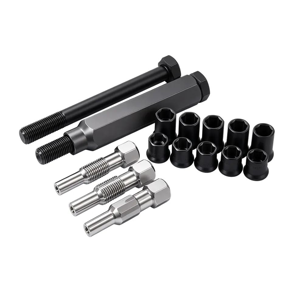 Kit de reparación de roscas de bujías incandescentes M10 para motores diésel 6 VT18089B: kit de reparación de roscas de bujías incandescentes M10 para restaurar las roscas dañadas de las bujías incandescentes M10 en culatas de motores diésel.