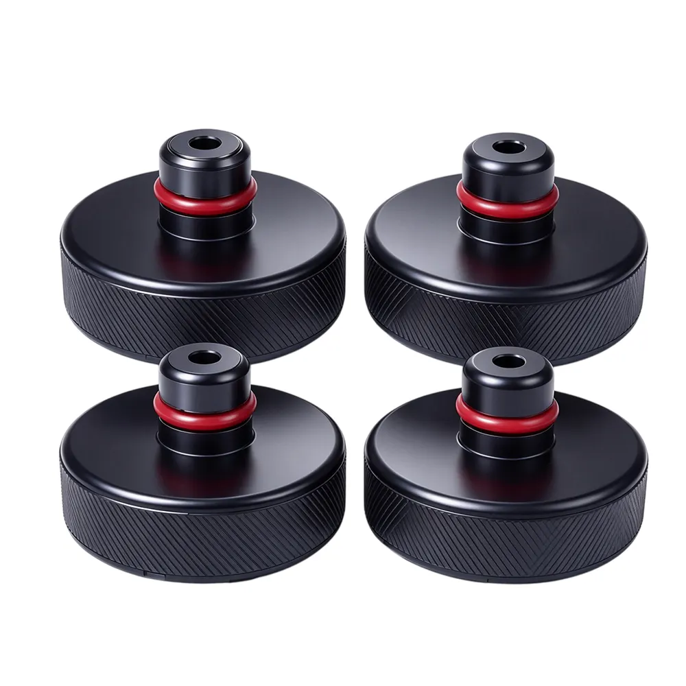Juego de 4 adaptadores para almohadillas de gato Tesla 12 Juego de adaptadores para el depósito de líquido de frenos VT18130B (4 uds.), con juntas de estanqueidad y tapones roscados para conectar equipos compatibles de purga de líquido de frenos.