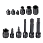 VT18350 Automotive service socket and bit set with assorted specialty sockets and drive bits for vehicle maintenance and repair applications.