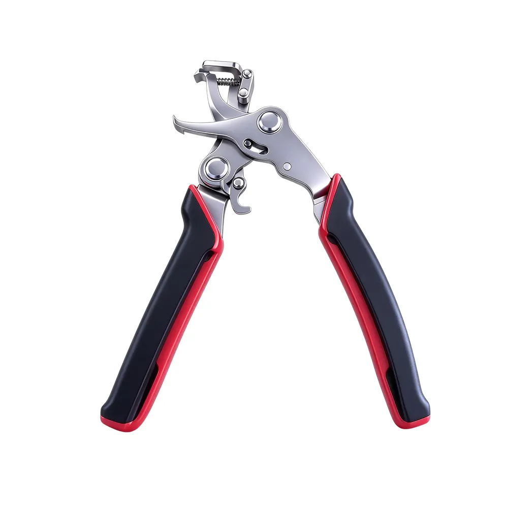 27mm Opening Automotive Panel Clip Removal Pliers 4 VT20732C Adjustable automotive hose clamp pliers with spring-loaded jaws and ergonomic handles for installing and removing compatible hose clamps.