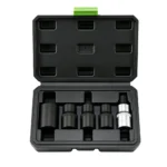 VT01621C 5PC brake caliper socket and bit set for removing and installing specialized brake caliper fasteners during brake service.